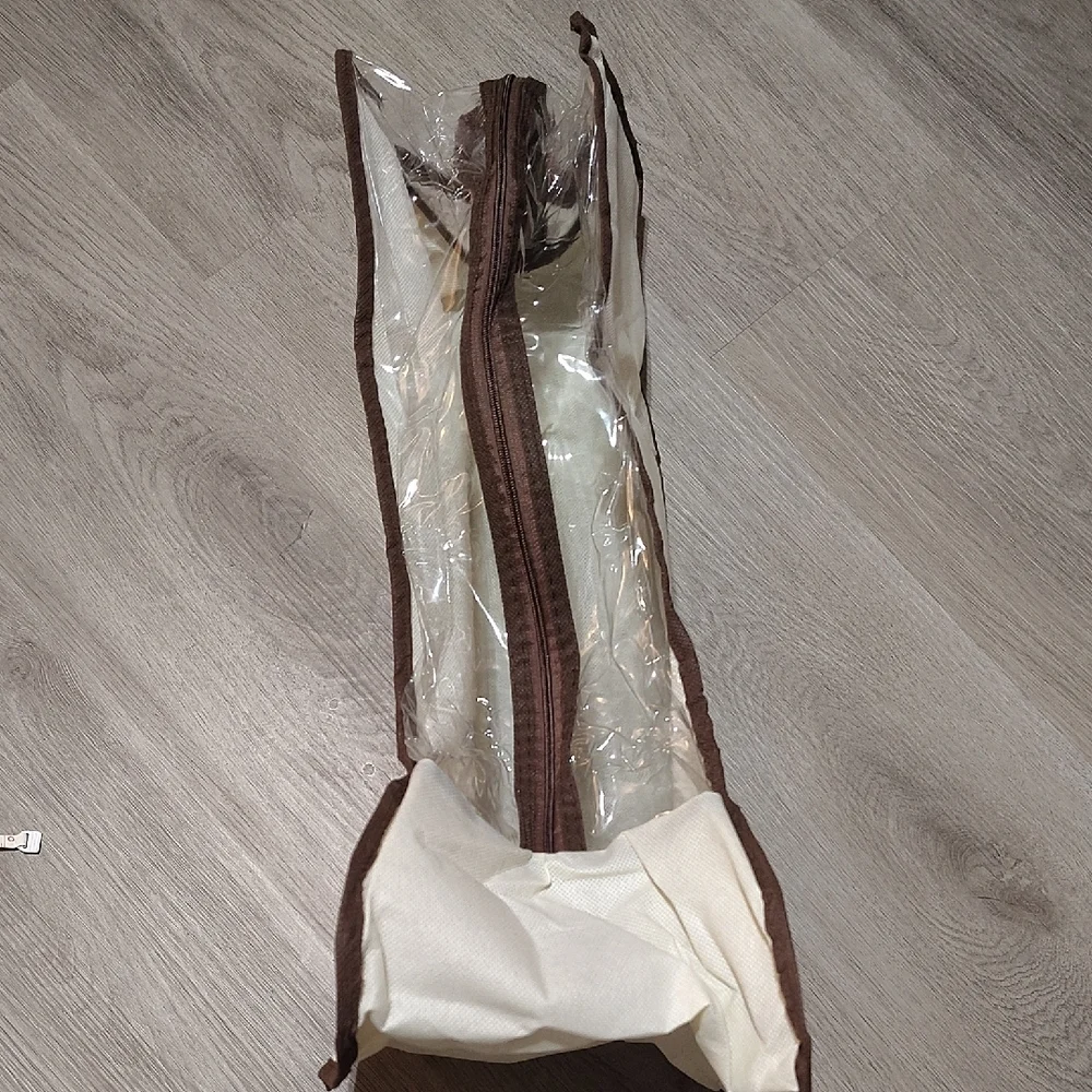 3 For $10🆕Shoe Zippered Medium Bag For 2 Long Fur Or Rain Boots 18Hx9L